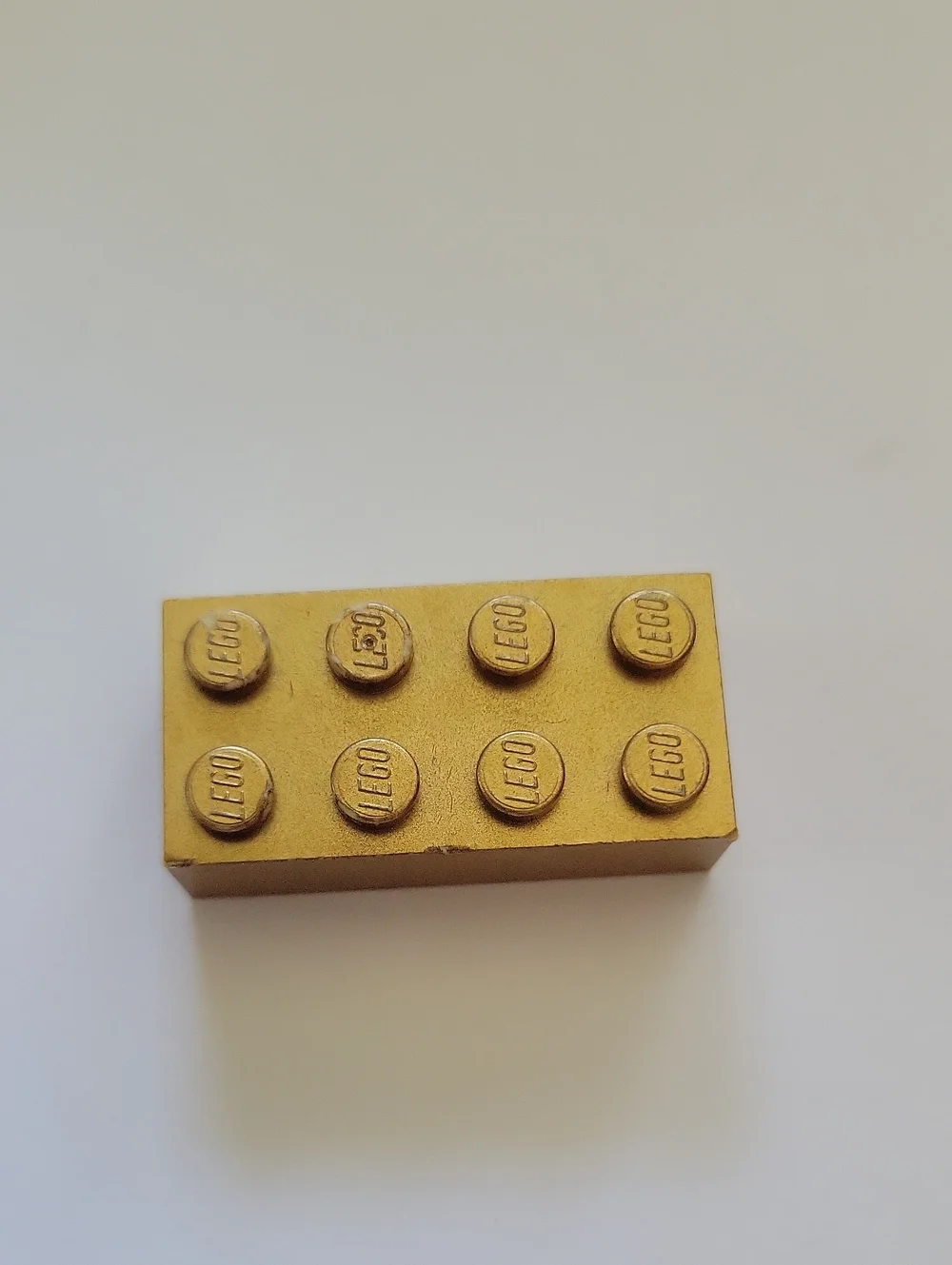 Lego gold 2x4 brick